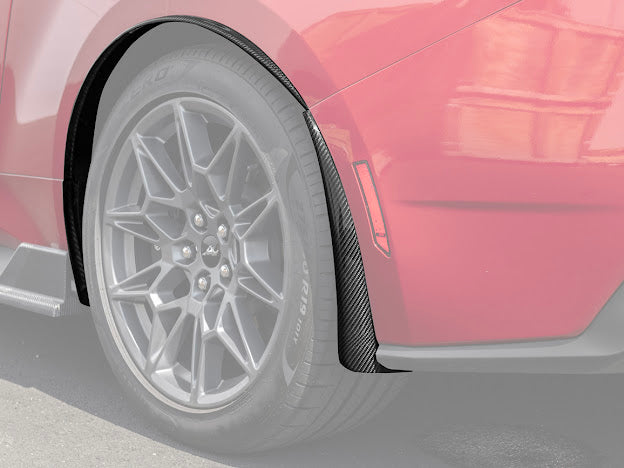 2024-UP FORD MUSTANG S650 | GT350R PERFORMANCE STYLE CARBON FIBER FENDER FLARES MUD FLAPS